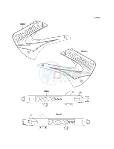 KX 100 D [KX100] (D1-D5) [KX100] drawing DECALS-- D3- -