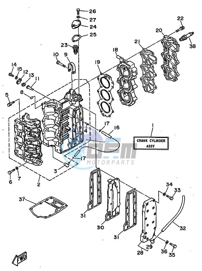 CYLINDER--CRANKCASE