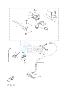 NS50N AEROX NAKED (1PL4) drawing FRONT MASTER CYLINDER