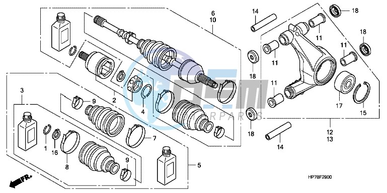 REAR KNUCKLE/REAR DRIVESHAFT