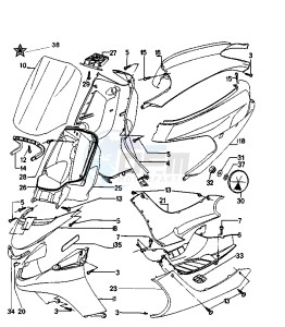 ZENITH L - 50 cc drawing SIDE COVERS