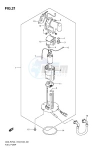 GSX-R750 (E3) drawing FUEL PUMP