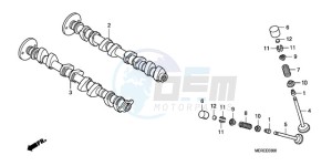 CBF600N9 France - (F / CMF) drawing CAMSHAFT/VALVE