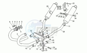 Sport 1100 Iniezione Iniezione drawing Exhaust unit