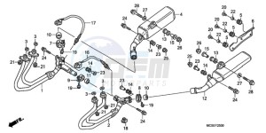 ST13009 France - (F / CMF MME) drawing EXHAUST MUFFLER