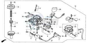 NES150 125 drawing CARBURETOR