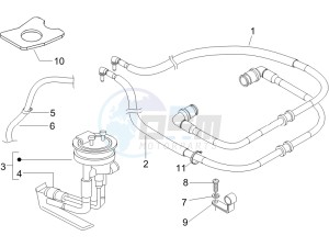 Beverly 500 Cruiser e3 2007-2012 drawing Supply system