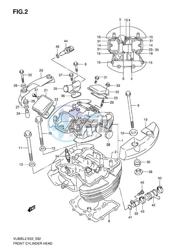 FRONT CYLINDER HEAD