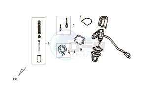 ORBIT II 50 TS L1-L6 drawing CHOKE / THROTTLE WITH NEELD / FUEL CUT