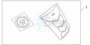 CB600F CB600F drawing TANKPAD / FUEL LID COVER