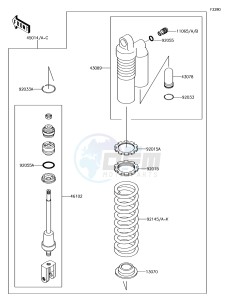 KX85-II KX85DGF EU drawing Shock Absorber(s)