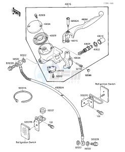 VN 1500 A [VULCAN 88] (A1-A5) [VULCAN 88] drawing FRONT MASTER CYLINDER