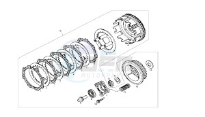 CROSS CITY - 125 CC 4T EU3 drawing CLUTCH OLD