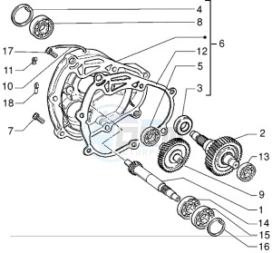 X9 125 drawing Rear wheel shaft