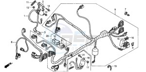 VTR1000SP RC51 drawing WIRE HARNESS (FRONT)