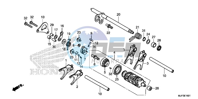 GEARSHIFT DRUM (CRF1000D)