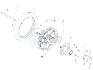 Liberty 150 iGet 4T 3V ie ABS (EMEA) drawing Front wheel