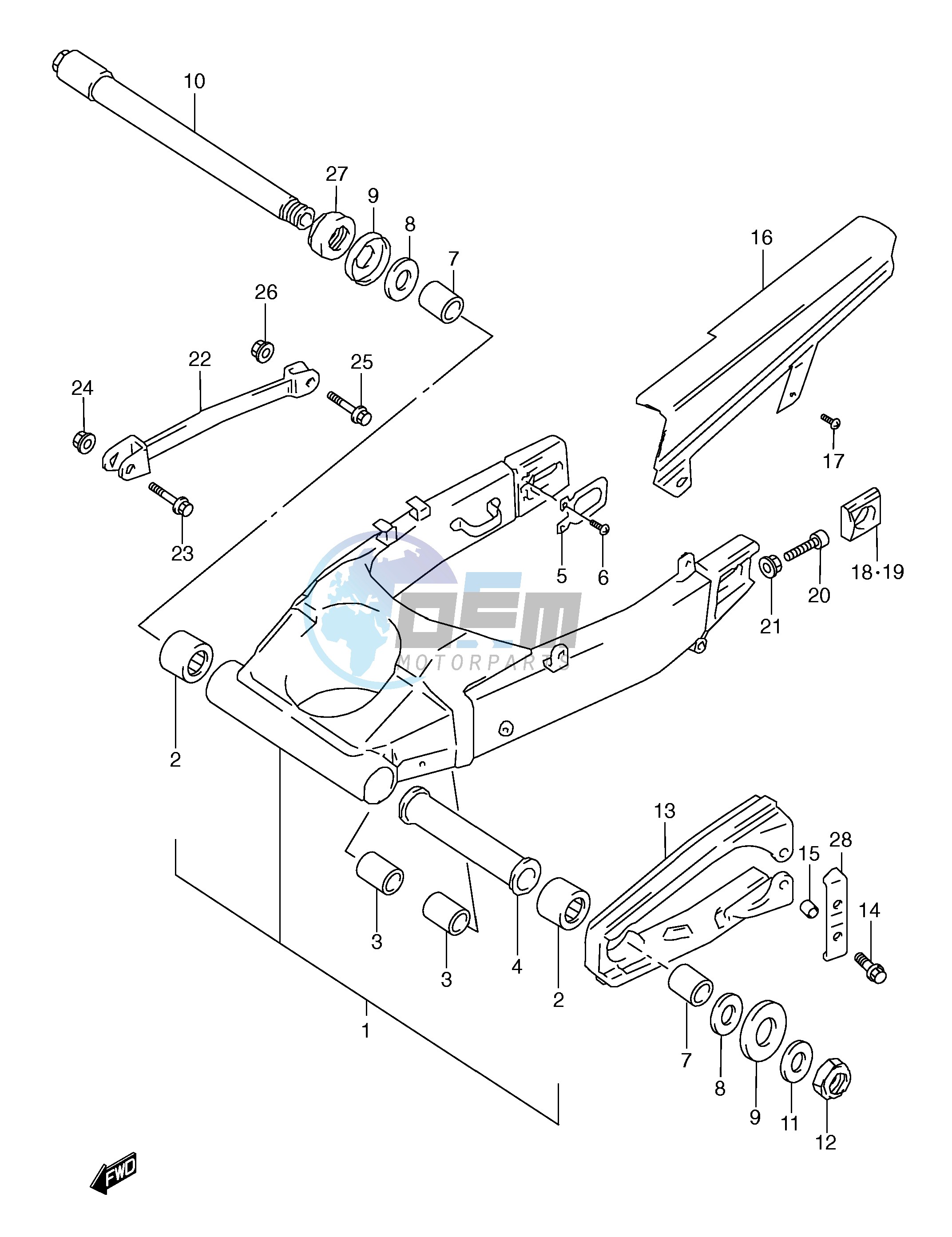 REAR SWINGING ARM