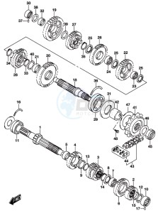 GSX-S750A drawing TRANSMISSION