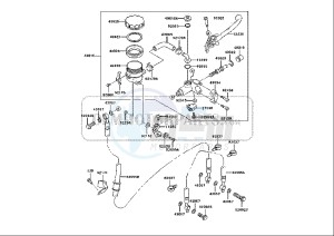 ZX-10R NINJA - 1000 cc (EU) drawing FRONT MASTER CYLINDER