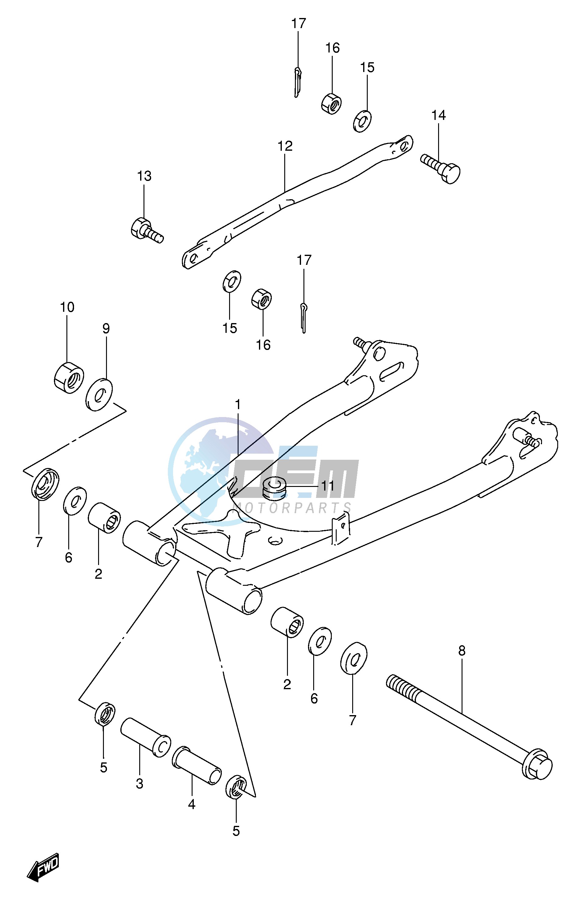 REAR SWINGING ARM