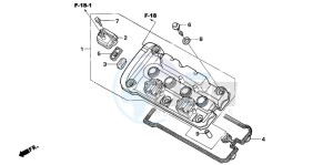 CBF600SA drawing CYLINDER HEAD COVER (CBF600S6/SA6/N6/NA6)