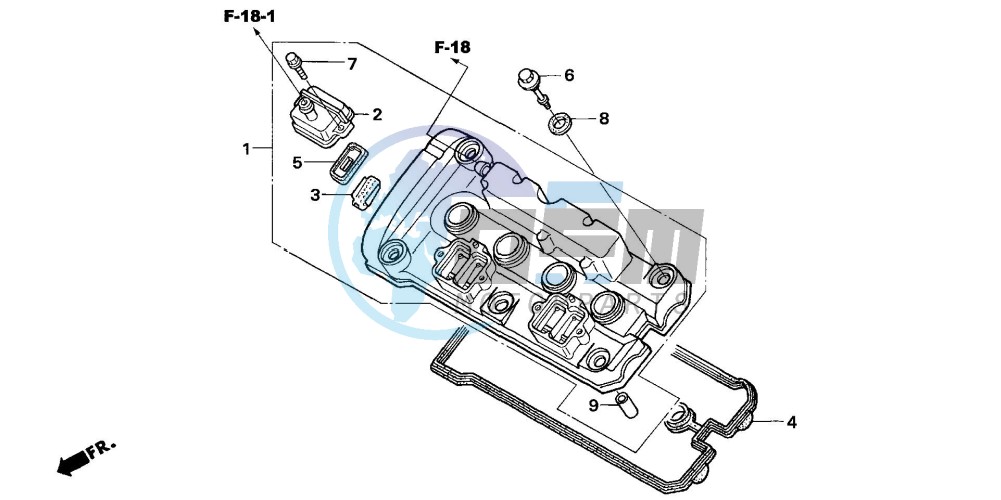 CYLINDER HEAD COVER (CBF600S6/SA6/N6/NA6)