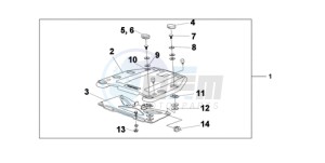 XL700VA9 Europe Direct - (ED / ABS) drawing TOP BOX BRACKET