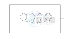 CBR600RA9 Korea - (KO / ABS) drawing TOP BRIDGE COVER