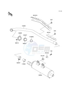 KVF 300 A [PRAIRIE 300 4X4] (A1-A4) [PRAIRIE 300 4X4] drawing MUFFLER-- S- -