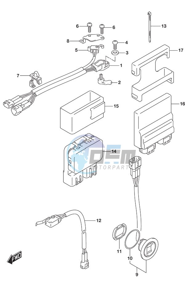 PTT Switch/Engine Control Unit