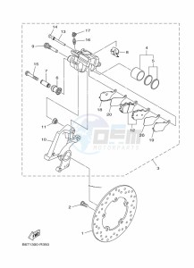 MT-10 MTN1000 (B5Y6) drawing REAR BRAKE CALIPER