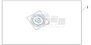 CBR125RWB CBR125RW E drawing FUEL FILLER PAD