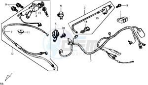 JOYRIDE 125 drawing ELECTRONIC PARTS