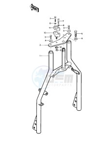 KLT 200 A [KLT200] (A1-A3) [KLT200] drawing FRONT FORK -- 81-82 KLT200-A1_A2_A3- -