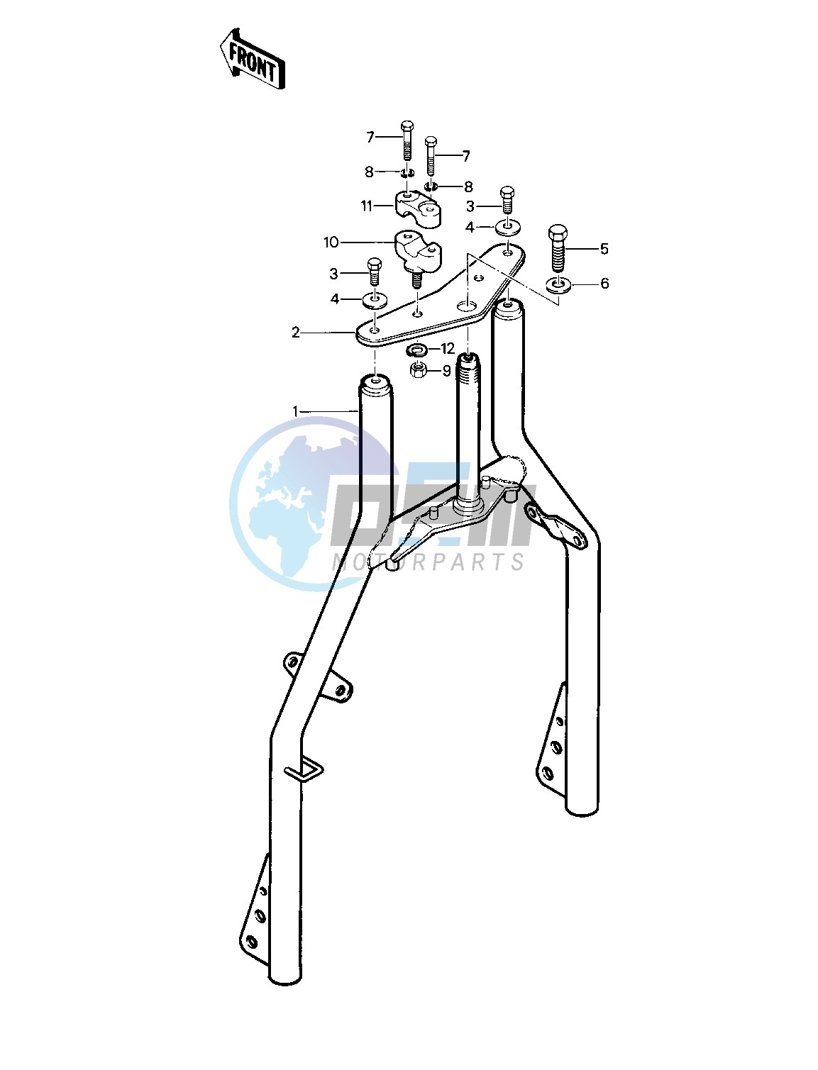 FRONT FORK -- 81-82 KLT200-A1_A2_A3- -