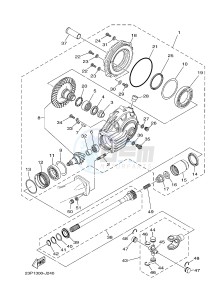 XT1200Z (23PF 23PG) drawing DRIVE SHAFT