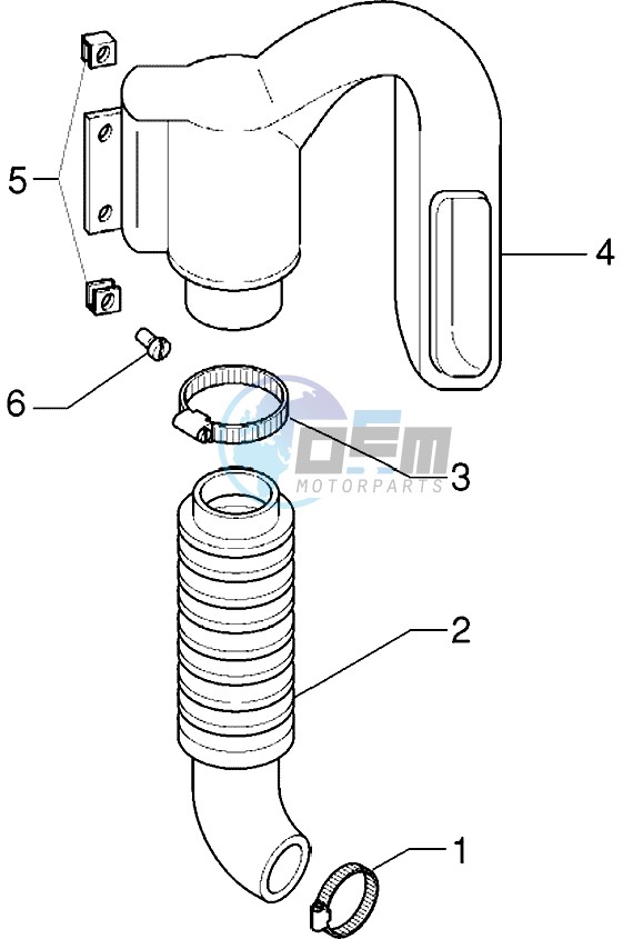 Belt cooling tube - Intake tube