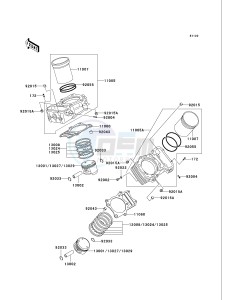 VN 750 A [VULCAN 750] (A15-A19) [VULCAN 750] drawing CYLINDER_PISTON-- S- -