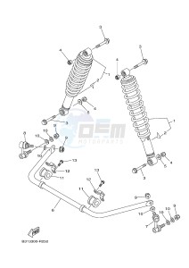 YFM700FWAD YFM70GPSG GRIZZLY 700 EPS SPECIAL EDITION (B313) drawing REAR SUSPENSION