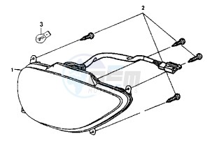 SUPER FANCY - 50 cc drawing HEADLIGHT