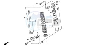 TRX400FW FOURTRAX FOREMAN drawing FRONT CUSHION