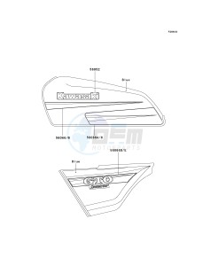 KH 125 M [2000] (M5-M9) drawing DECALS-- BLUE- --- M9- -