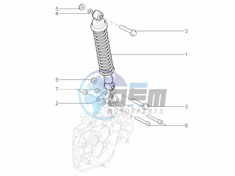 Rear suspension - Shock absorber/s