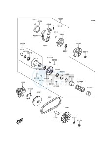 J125 SC125AGF XX (EU ME A(FRICA) drawing Belt Converter