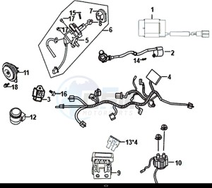 ORBIT III 50 (25 KM/H) (XE05W1-NL) (L8-M0) drawing WIRE HARNESS