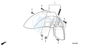 FES1509 Europe Direct - (ED) drawing FRONT FENDER