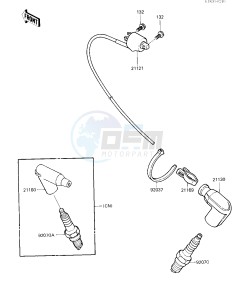 KX 250 D [KX250] (D2) [KX250] drawing IGNITION COIL