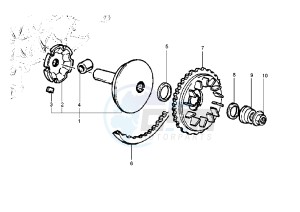 Hexagon GTX 125-180 drawing Primary sliding sheave