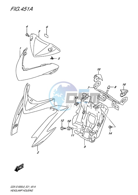 HEADLAMP HOUSING